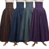 Women Renaissance Skirt Steampunk Vintage Lolita Gothic Victorian