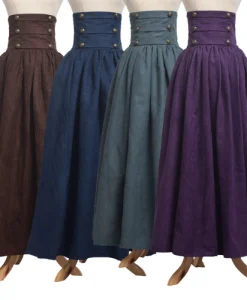 Women Renaissance Skirt Steampunk Vintage Lolita Gothic Victorian