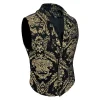 Men's Slim Fit Gothic Steampunk Waistcoat Decorative Pattern