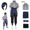 Anime Uchiha Sasuke Cosplay Costume Shippuden Sasuk Full Uniform Set
