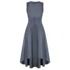 SD Women Renaissance Lace-Up Vest Dress Ladies Irregular High-low Hem