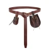 Medieval Belt Men Women PU Leather Retro Embossed Viking Belt Armor