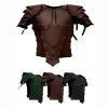 Mens Medieval Viking Knight Pirate Costume Body Shoulder Armor Set