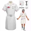 Horror Scary Movie Arkham Dark Knight Clown Joker Nurse Uniform Dress