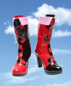 Anime Harley Quinn Cosplay Shoes Boots High Heels Boots Props