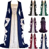 Lace Up Halloween Clothing Dress Women's Vintage Medieval Floor Length