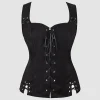 Medieval Renaissance Women's Vest Jacket Cosplay Costume Bodice Tanks