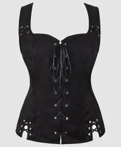 Medieval Renaissance Women's Vest Jacket Cosplay Costume Bodice Tanks