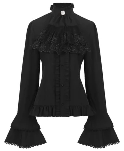 Retro Medieval Cosplay Costumes Victorian Renaissance Gothic Blouse