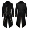 Winter Male Medieval Vintage Jacket Slim Retro Halloween Punk Jacket