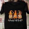 Happy Fall Y'all Gnome Pumpkin Truck Autumn Thanksgiving T-Shirt, Tee