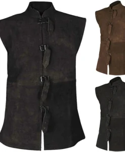 Men Medieval Vest Renaissance Victoria Edwardian Steampunk Vest