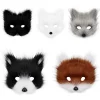 Wolf Fox Make-up Masks For Men and Women Halloween Ball Masks Animal