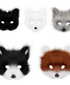 Wolf Fox Make-up Masks For Men and Women Halloween Ball Masks Animal
