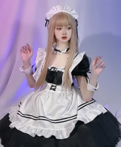 Maid Costumes Black White Maid Outfit Anime Cosplay Sexy Gothic