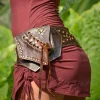 Medieval Steampunk Utility Belt Leather Hip Bag Bohemian Hippy Gypsy