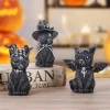 Black Cat Statue Mysterious Cute Cat Witch Cat Figurine Witches Decor