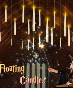 Floating LED Candles With Magic Wand Remote