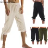 New Pirate Pants Adult Renaissance Medieval Viking Elastic Waist