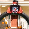 Halloween black inflatable decorative arch with blower, outdoor