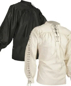 Mercenary Scottish Jacobite Ghillie Shirt Halloween Costume Medieval