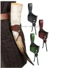 Medieval Renaissance Style Faux Leather Drinking Horn Sword Cup Belt