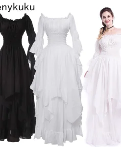 Vintage Victorian Medieval Dress Renaissance Gothic Dress Women